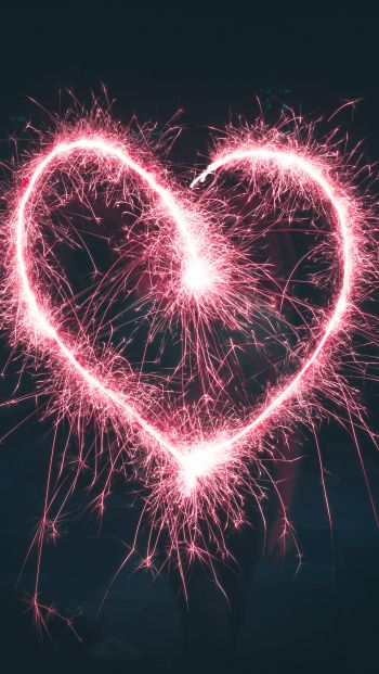 Обои 640x1136 сердце, романтика, День святого Валентина