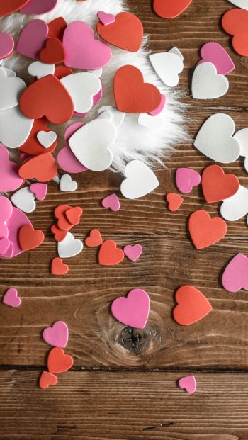 Valentine's day, hearts Wallpaper 640x1136