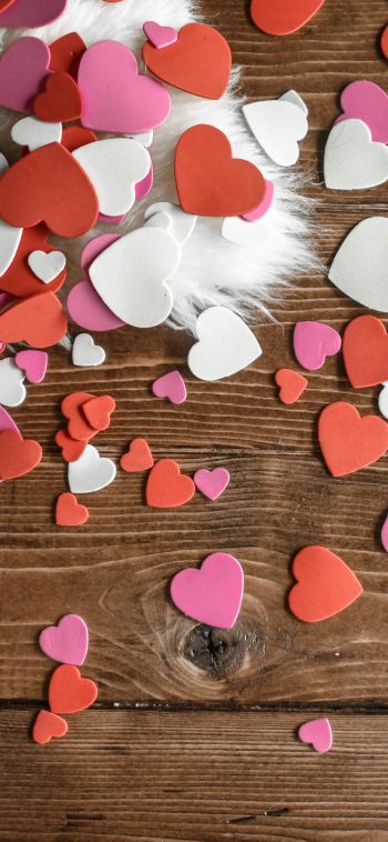 Valentine's day, hearts Wallpaper 1080x2340