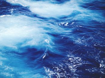 sea, waves, blue Wallpaper 1024x768