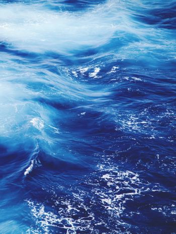 sea, waves, blue Wallpaper 2048x2732