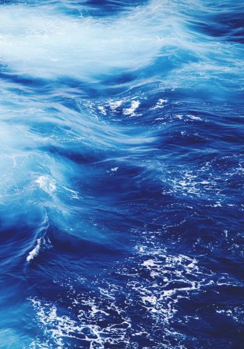 sea, waves, blue Wallpaper 1668x2388