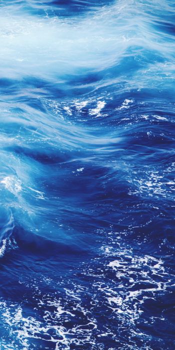 sea, waves, blue Wallpaper 720x1440