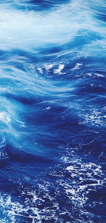 sea, waves, blue Wallpaper 720x1520