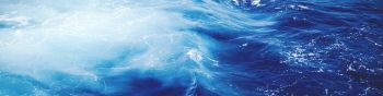 sea, waves, blue Wallpaper 1590x400