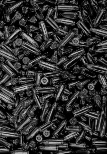 bullet, ammunition, black Wallpaper 1668x2388