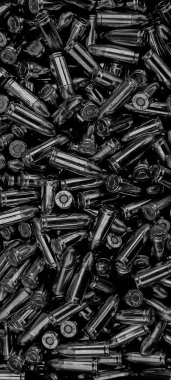 bullet, ammunition, black Wallpaper 1080x2400