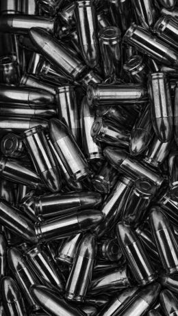 bullet, ammunition, black Wallpaper 750x1334