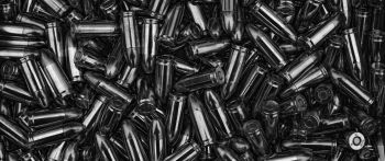 bullet, ammunition, black Wallpaper 2560x1080