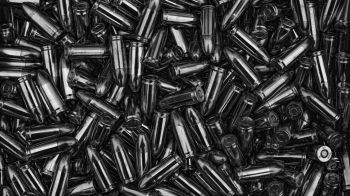 bullet, ammunition, black Wallpaper 1366x768