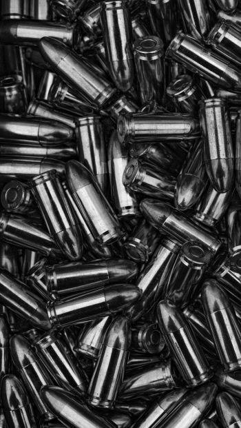 bullet, ammunition, black Wallpaper 640x1136