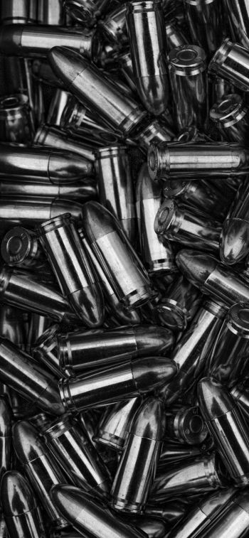 bullet, ammunition, black Wallpaper 828x1792