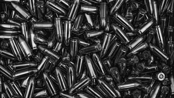 bullet, ammunition, black Wallpaper 1366x768