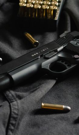 M1911, gun, weapon Wallpaper 600x1024