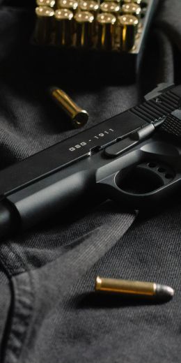 M1911, gun, weapon Wallpaper 720x1440