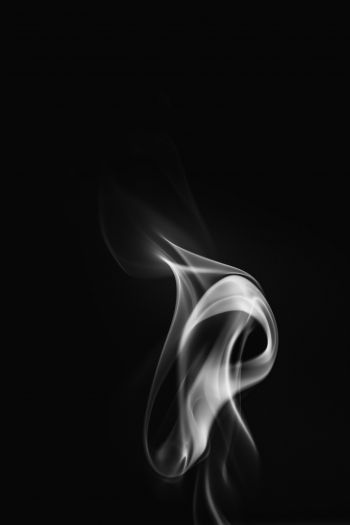 smoke, black and white Wallpaper 640x960