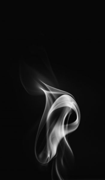 smoke, black and white Wallpaper 600x1024