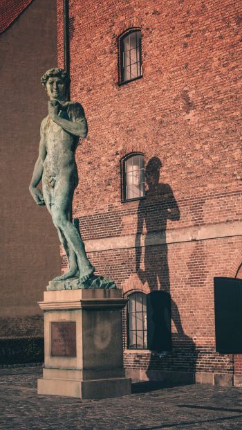 Обои 640x1136 Давид, статуя, скульптура