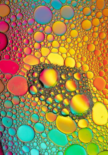 bubbles, gradient, abstraction Wallpaper 1640x2360