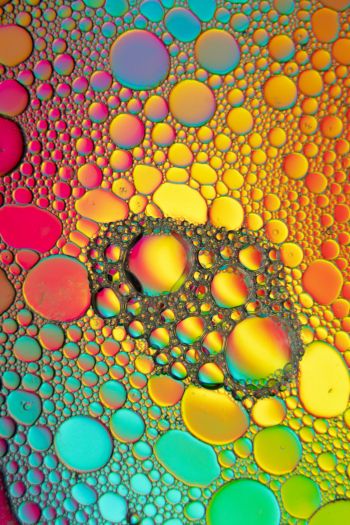 bubbles, gradient, abstraction Wallpaper 640x960