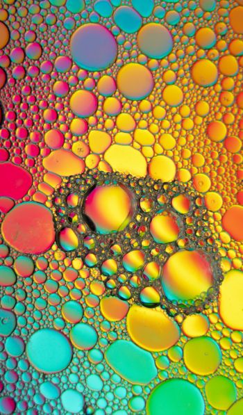 bubbles, gradient, abstraction Wallpaper 600x1024