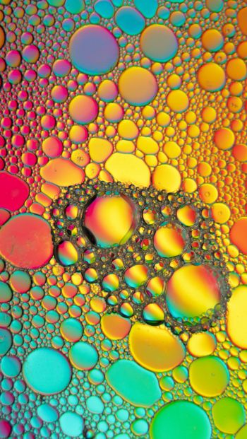 bubbles, gradient, abstraction Wallpaper 640x1136