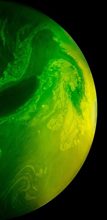 planet, green Wallpaper 1440x2960