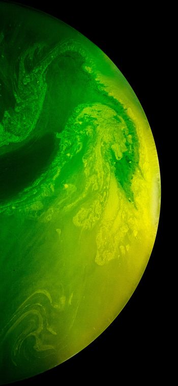 planet, green Wallpaper 1242x2688