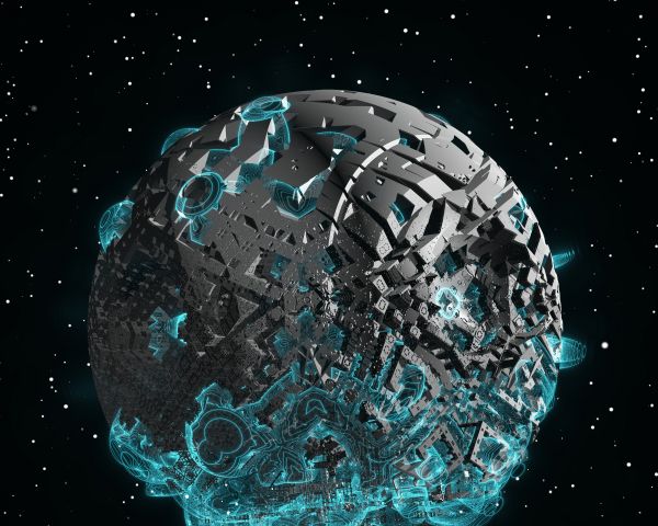 planet, stars Wallpaper 1280x1024