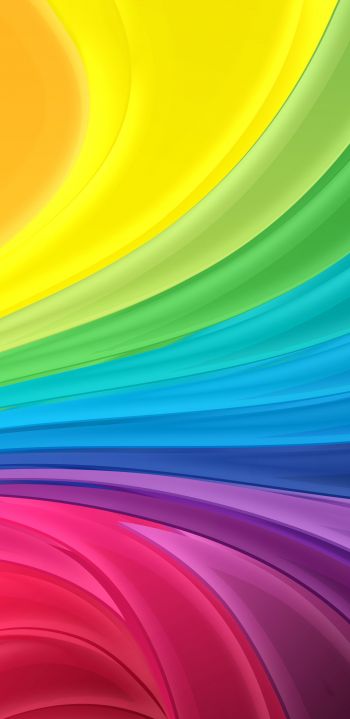 abstraction, rainbow Wallpaper 1080x2220