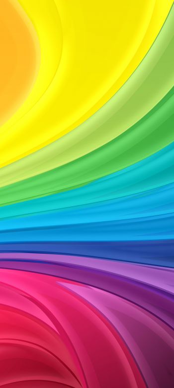 abstraction, rainbow Wallpaper 1080x2400