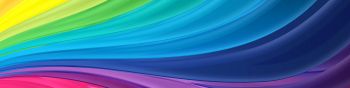 abstraction, rainbow Wallpaper 1590x400