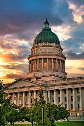 Capitol, dome, Salt Lake City Wallpaper 640x960