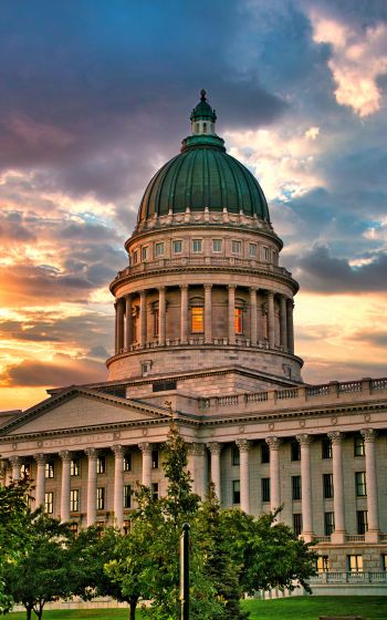 Capitol, dome, Salt Lake City Wallpaper 800x1280