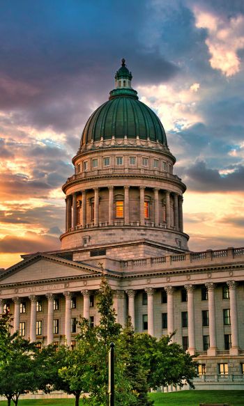 Capitol, dome, Salt Lake City Wallpaper 1200x2000
