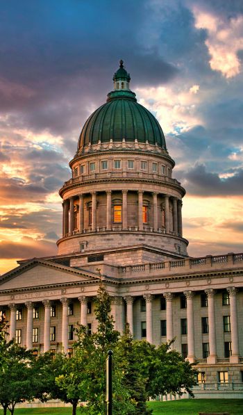 Capitol, dome, Salt Lake City Wallpaper 600x1024