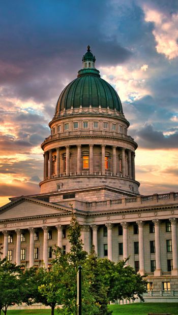 Capitol, dome, Salt Lake City Wallpaper 640x1136