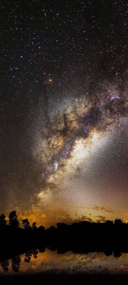 milky way, galaxy, stars Wallpaper 720x1600