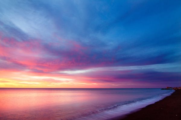 beach, sea, sunset Wallpaper 4879x3253