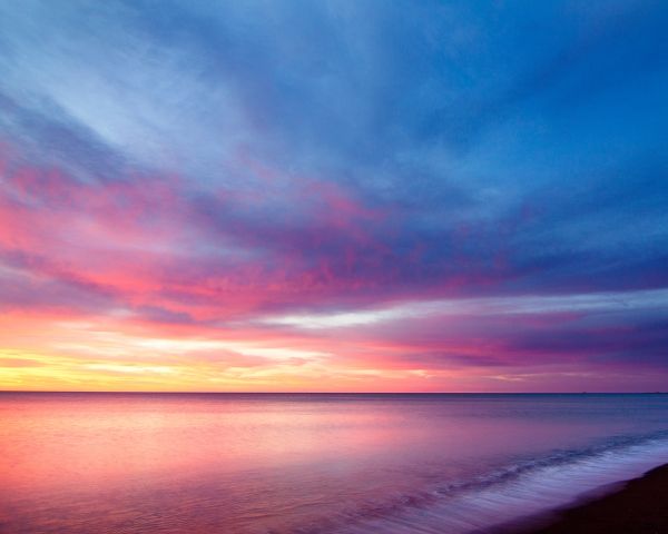 beach, sea, sunset Wallpaper 1280x1024