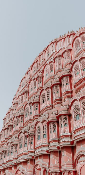 Hawa-Mahal, palace, India Wallpaper 1440x2960
