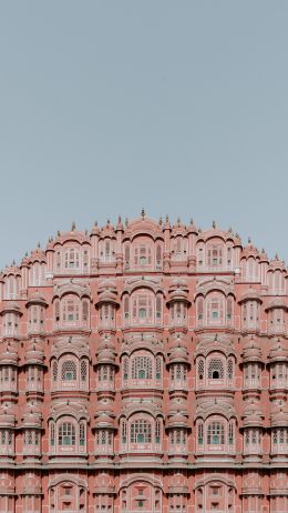 Hawa-Mahal, India, pink Wallpaper 2160x3840