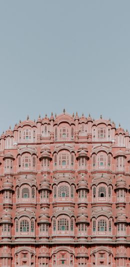 Hawa-Mahal, India, pink Wallpaper 1080x2220