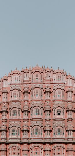 Hawa-Mahal, India, pink Wallpaper 1440x2960