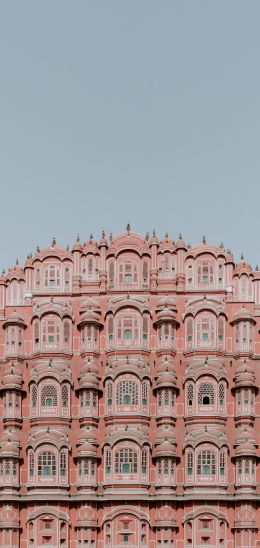 Обои 720x1520 Хава-Махал, Индия, розовый