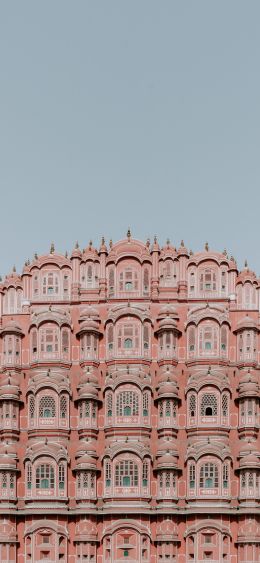 Hawa-Mahal, India, pink Wallpaper 1080x2340