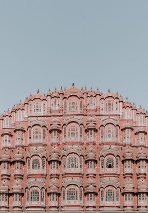 Hawa-Mahal, India, pink Wallpaper 1640x2360
