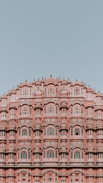 Обои 2160x3840 Хава-Махал, Индия, розовый