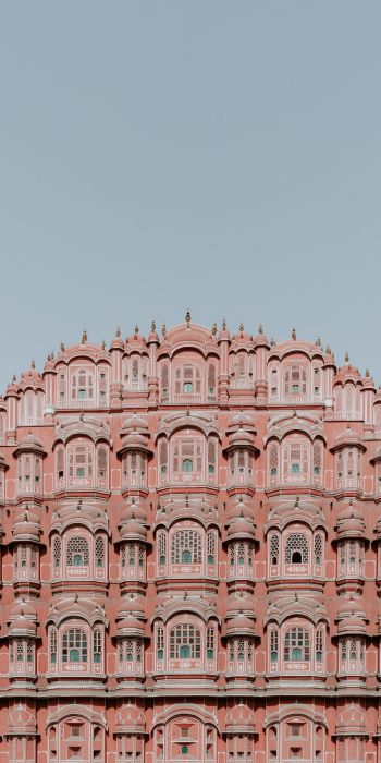 Обои 720x1440 Хава-Махал, Индия, розовый