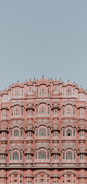 Обои 1080x2280 Хава-Махал, Индия, розовый